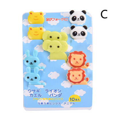 Loomafarm dinosauruste puuviljakahvel Mini multifilm lastele suupiste kook Magustoit Puuviljakork hambaork Bento lõunasöögid peokujundus