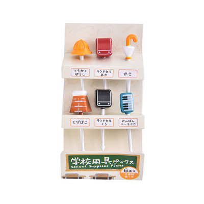 Loomafarm dinosauruste puuviljakahvel Mini multifilm lastele suupiste kook Magustoit Puuviljakork hambaork Bento lõunasöögid peokujundus