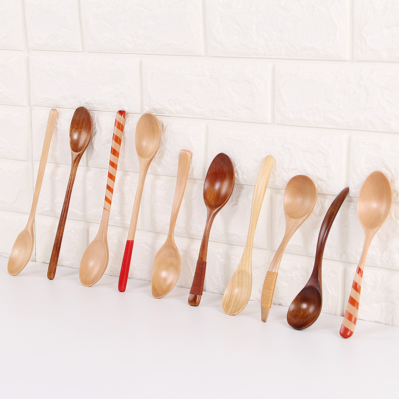 Vacclo puidust supilusikas Jaapani sileda nööriga kohvilusikas Pika varrega magustoit Keskkonnasõbralik lauanõu Seedripuu kühvel Varustus