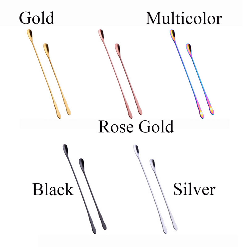 1PC Spiralne žličice za koktele od nehrđajućeg čelika s dugom ručkom Žličice u obliku kapljica Barmen Alati za miješanje Kuhinjski pribor Pribor