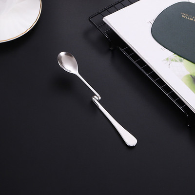Loominguline roostevabast terasest S-kujuline tassilusikas restoran hotell kumera käepidemega lusikas kohv piim tee kumer segamislusikas