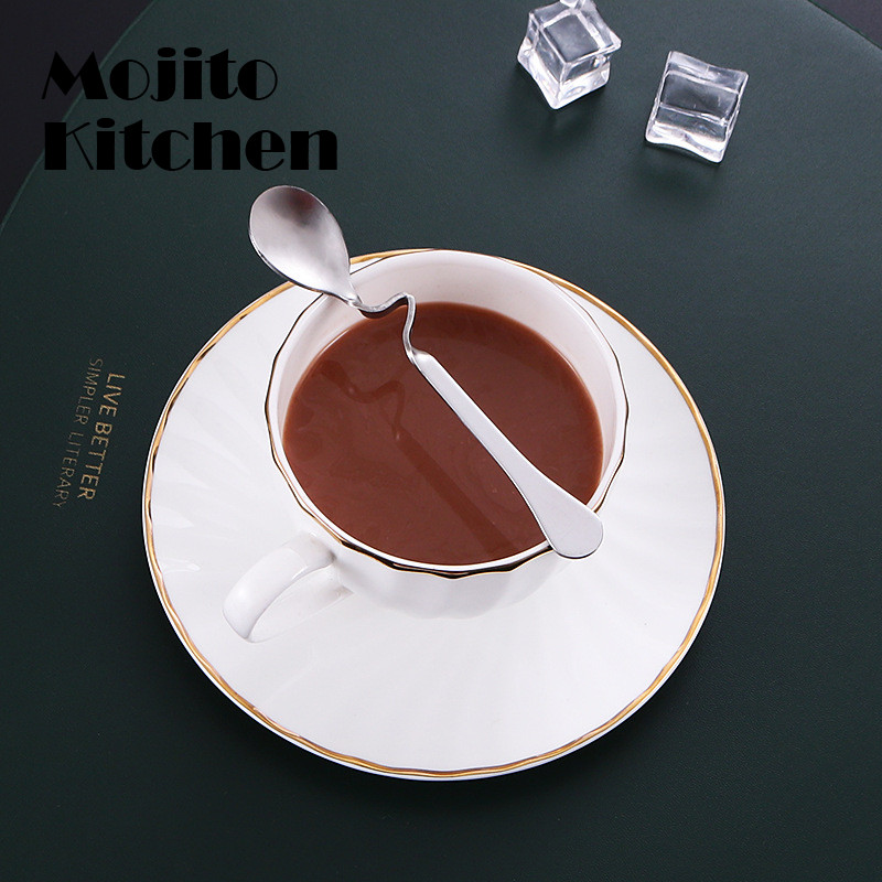 Loominguline roostevabast terasest S-kujuline tassilusikas restoran hotell kumera käepidemega lusikas kohv piim tee kumer segamislusikas