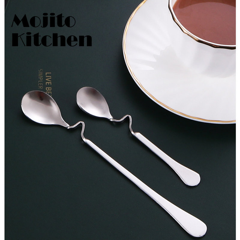 Loominguline roostevabast terasest S-kujuline tassilusikas restoran hotell kumera käepidemega lusikas kohv piim tee kumer segamislusikas