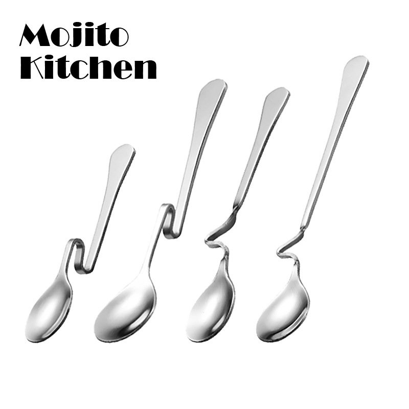 Loominguline roostevabast terasest S-kujuline tassilusikas restoran hotell kumera käepidemega lusikas kohv piim tee kumer segamislusikas
