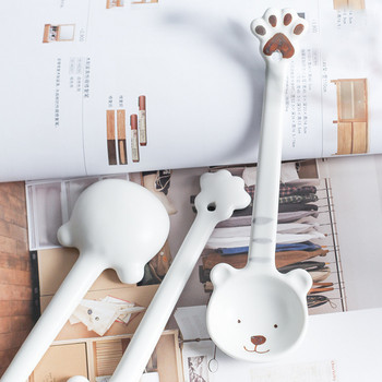 Сладка керамична лъжица за кафе Японски прибори за хранене Лъжица за животни Лъжици за хранене Кухненски прибори за готвене Инструмент карикатура Десертни лъжици