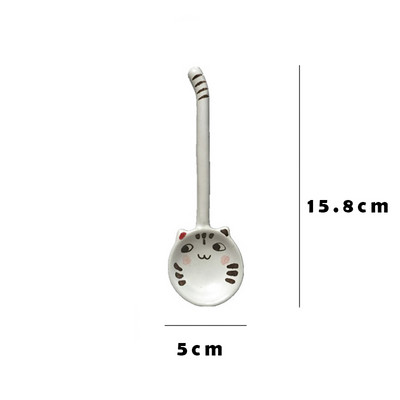 Armas keraamiline kohvilusikas Jaapani lauanõud Loomade lusikas Söögilusikad Köök Toiduvalmistamisriistad Tööriista multifilm Magustoidu lusikad