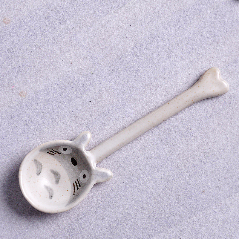 Armas keraamiline kohvilusikas Jaapani lauanõud Loomade lusikas Söögilusikad Köök Toiduvalmistamisriistad Tööriista multifilm Magustoidu lusikad