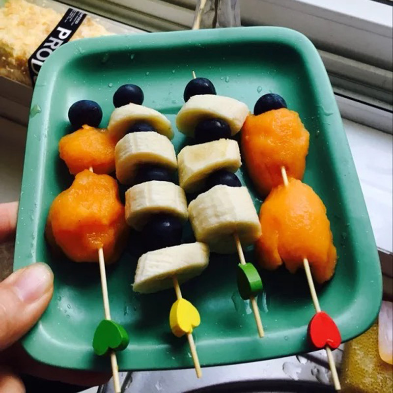 100 vnt 12 cm Širdies bambuko rinkinys Buffet Cupcake Fruit Fork Party Desertinis salotų lazdelinis kokteilių iešmas vestuvių dekoravimui