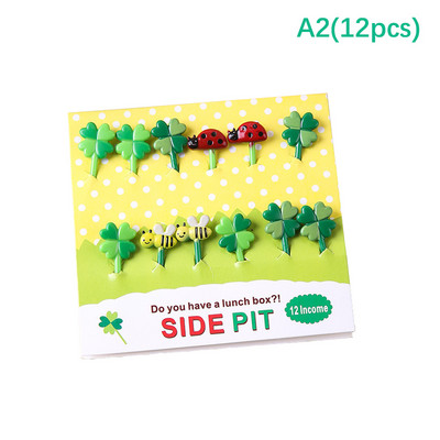 1 set/paket Slatke oči Vilica za voće Plastična berlica voća Dječji Bento Ručak Užina Torta Desert Hrana Čačkalica Kuhinjsko posuđe Dekoracija