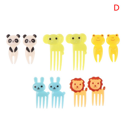 1 set/paket Slatke oči Vilica za voće Plastična berlica voća Dječji Bento Ručak Užina Torta Desert Hrana Čačkalica Kuhinjsko posuđe Dekoracija