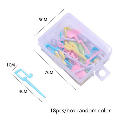 1 set/paket Slatke oči Vilica za voće Plastična berlica voća Dječji Bento Ručak Užina Torta Desert Hrana Čačkalica Kuhinjsko posuđe Dekoracija