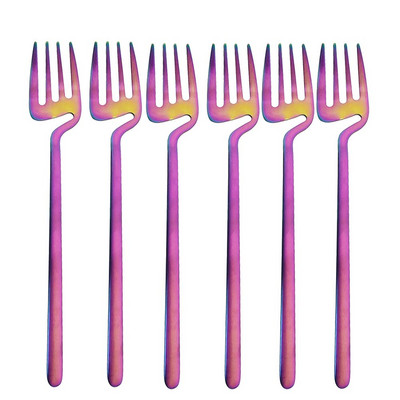 6tk Must Õhtusöögikahvel Sööginõud Lauakaunistus Köök Matt Lusikas Nuga Sööginõud lauanõud Söögiriistad Magustoidud Supp Kohvi Kasutamine