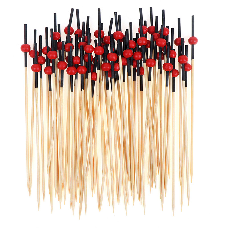 100 tk 12 cm südalill bambuskork Rootsi lauaga tassikoogid puuviljakahvlipidu magustoidu salatipulk kokteilivarras pulmakaunistuseks