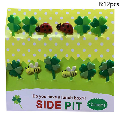 1 komplekt Animal Fruit Fork Toidukvaliteediga Plastikust Mini Multifilm Laste Kook Puu Hambaork Bento Lõunasöök Bento Aksessuaarid Peokaunistus