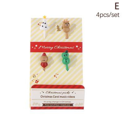 1 komplekt Animal Fruit Fork Toidukvaliteediga Plastikust Mini Multifilm Laste Kook Puu Hambaork Bento Lõunasöök Bento Aksessuaarid Peokaunistus