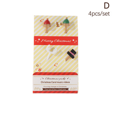 1 komplekt Animal Fruit Fork Toidukvaliteediga Plastikust Mini Multifilm Laste Kook Puu Hambaork Bento Lõunasöök Bento Aksessuaarid Peokaunistus