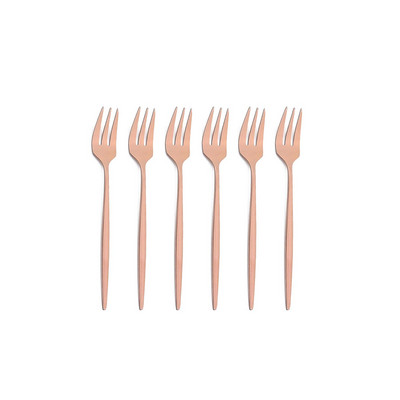 6 buc. Furculițe pentru ceai din oțel inoxidabil, auriu, negru, pentru prăjitură, pentru gustare, salată, cafea, fructe, furculiță, oglindă, tacâmuri, set de veselă, ustensile de bucătărie