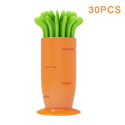 6-50 vnt. / rinkinys Mieli vaisių pyragaičiai šakutės saldainių spalvos Mini vaisių rinkiniai Vaikiški animaciniai filmukai plastikiniai buitiniai užkandžiai desertinės šakutės Bento aksesuarai