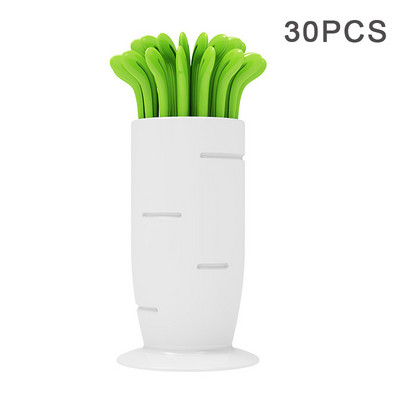 6-50 vnt. / rinkinys Mieli vaisių pyragaičiai šakutės saldainių spalvos Mini vaisių rinkiniai Vaikiški animaciniai filmukai plastikiniai buitiniai užkandžiai desertinės šakutės Bento aksesuarai