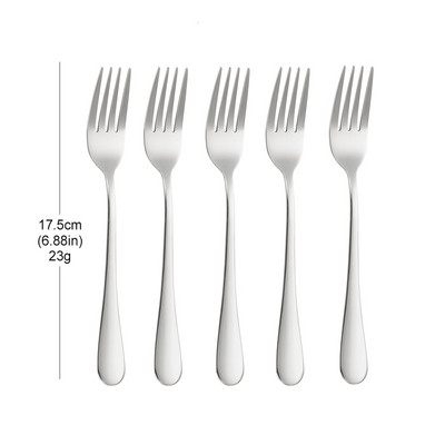 1/3/4/5/6 komada zlatni set vilica za desert od nehrđajućeg čelika Vilica za voće sladoledna torta Vilica za čaj za kućnu čajanku Ogledalo Posuđe