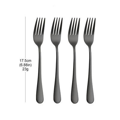 1/3/4/5/6 komada zlatni set vilica za desert od nehrđajućeg čelika Vilica za voće sladoledna torta Vilica za čaj za kućnu čajanku Ogledalo Posuđe