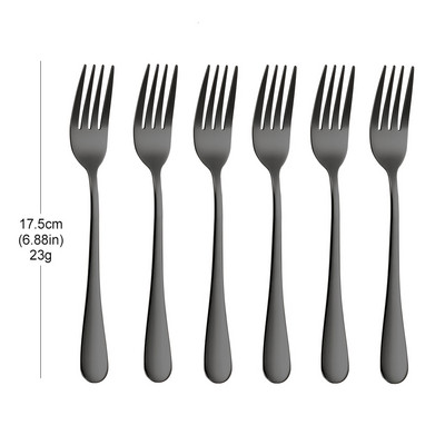 1/3/4/5/6 komada zlatni set vilica za desert od nehrđajućeg čelika Vilica za voće sladoledna torta Vilica za čaj za kućnu čajanku Ogledalo Posuđe