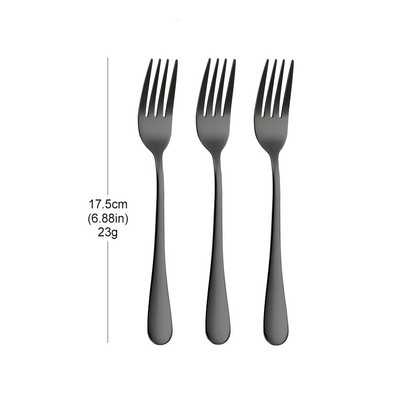 1/3/4/5/6 komada zlatni set vilica za desert od nehrđajućeg čelika Vilica za voće sladoledna torta Vilica za čaj za kućnu čajanku Ogledalo Posuđe