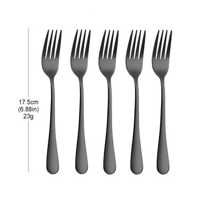 1/3/4/5/6 komada zlatni set vilica za desert od nehrđajućeg čelika Vilica za voće sladoledna torta Vilica za čaj za kućnu čajanku Ogledalo Posuđe