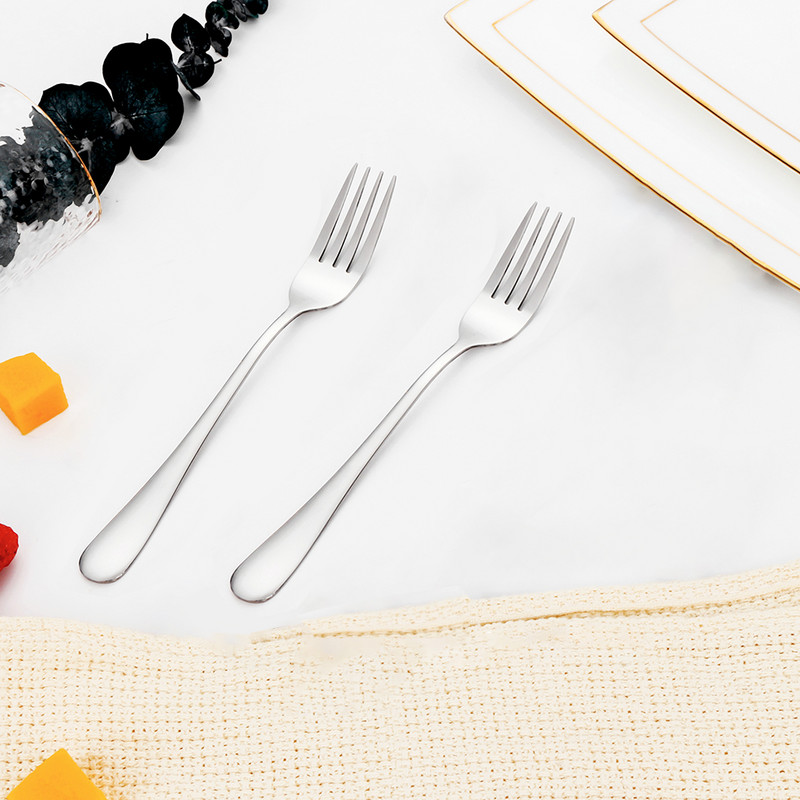 1/3/4/5/6 komada zlatni set vilica za desert od nehrđajućeg čelika Vilica za voće sladoledna torta Vilica za čaj za kućnu čajanku Ogledalo Posuđe