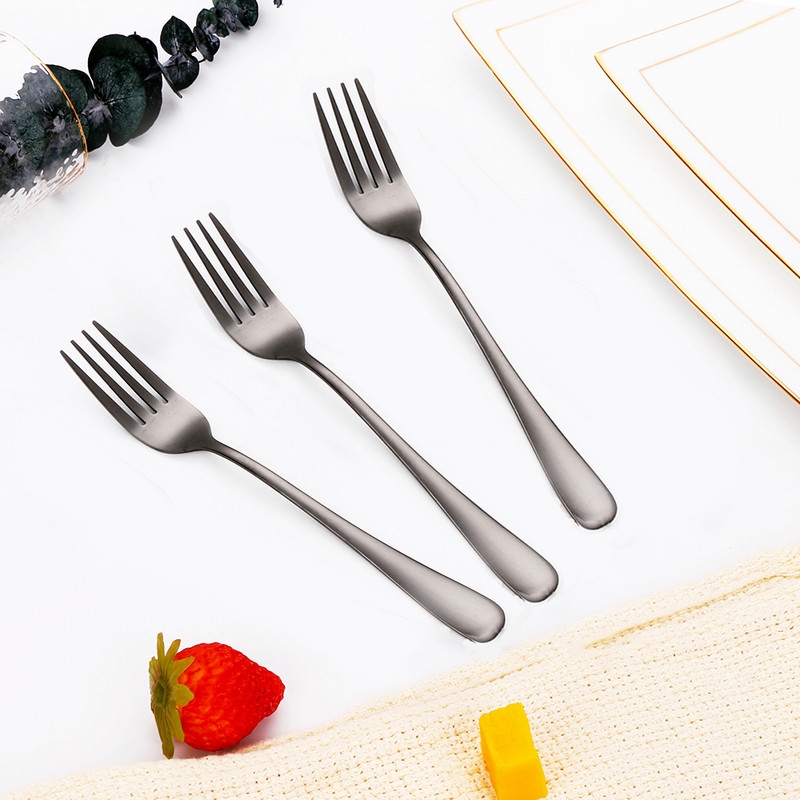 1/3/4/5/6 komada zlatni set vilica za desert od nehrđajućeg čelika Vilica za voće sladoledna torta Vilica za čaj za kućnu čajanku Ogledalo Posuđe