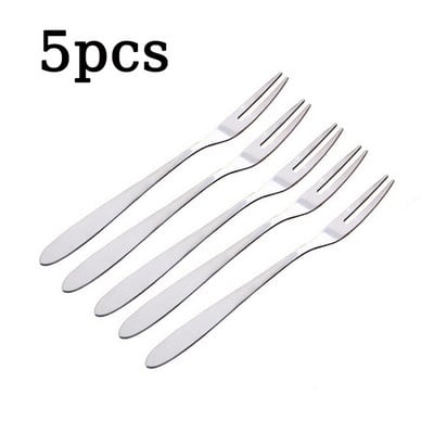 10 tk Fruit Fork roostevabast terasest kahehambaline kahvel koogikahvel Western Small Fork Multifunktsionaalne koduköögi tarvikud