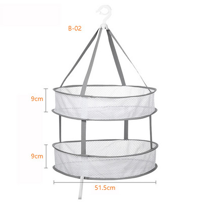 Riidekuivatuskorv Kuivatusrestid Rippuvad Kampsun Kardigan Deformatsioonivastane Tuulekindel võrkvõrk Korv Sokid Kuivatusvõrgud