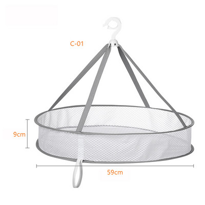 Riidekuivatuskorv Kuivatusrestid Rippuvad Kampsun Kardigan Deformatsioonivastane Tuulekindel võrkvõrk Korv Sokid Kuivatusvõrgud