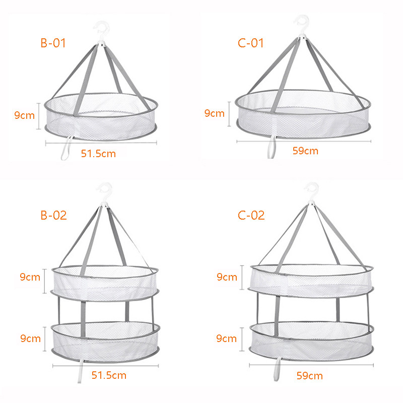 Riidekuivatuskorv Kuivatusrestid Rippuvad Kampsun Kardigan Deformatsioonivastane Tuulekindel võrkvõrk Korv Sokid Kuivatusvõrgud
