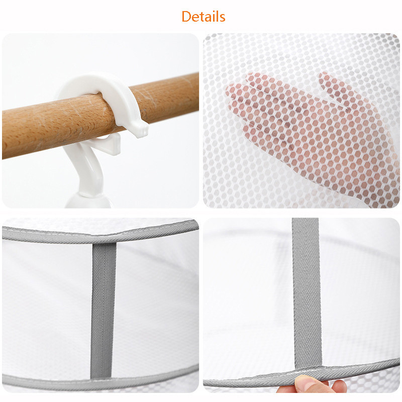 Riidekuivatuskorv Kuivatusrestid Rippuvad Kampsun Kardigan Deformatsioonivastane Tuulekindel võrkvõrk Korv Sokid Kuivatusvõrgud