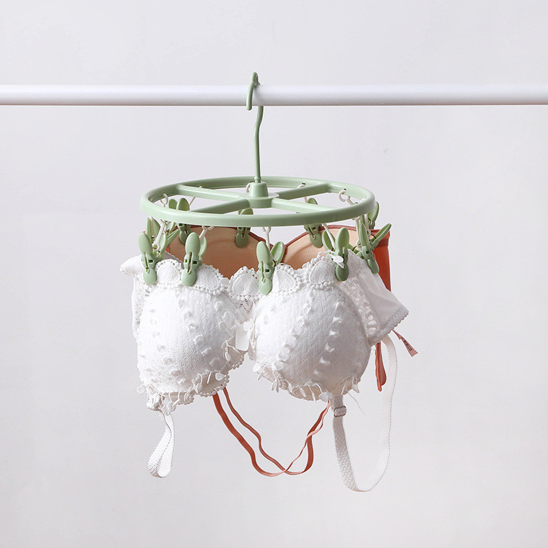 12 klambrit Kuivatusrest Multifunktsionaalne aluspesu Sokid Käterätikud Riidenagis Riidepuu Pöörlev pesulõks Kuivatus Riidepuud Majapidamine