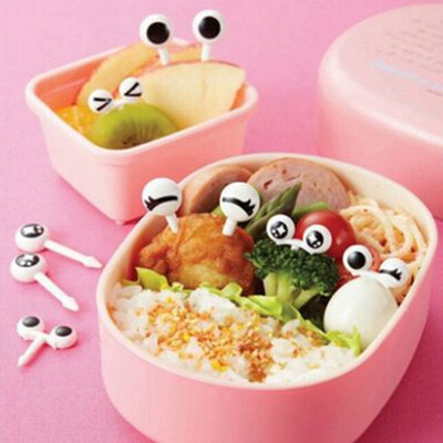 1 Σετ Cute Eyes Fruit Pick Plastic Fruit Pick Kids Bento Μεσημεριανό Σνακ Κέικ Επιδόρπιο Φαγητό Οδοντογλυφίδα Διακοσμητικό σερβίτσιο κουζίνας