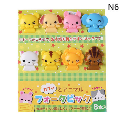 1 Σετ Cute Eyes Fruit Pick Plastic Fruit Pick Kids Bento Μεσημεριανό Σνακ Κέικ Επιδόρπιο Φαγητό Οδοντογλυφίδα Διακοσμητικό σερβίτσιο κουζίνας