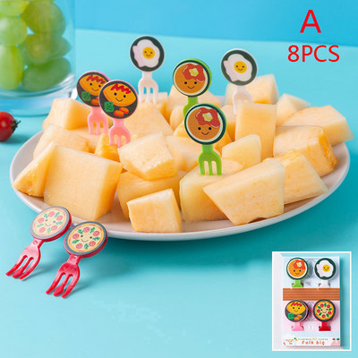 1 Σετ Cute Eyes Fruit Pick Plastic Fruit Pick Kids Bento Μεσημεριανό Σνακ Κέικ Επιδόρπιο Φαγητό Οδοντογλυφίδα Διακοσμητικό σερβίτσιο κουζίνας