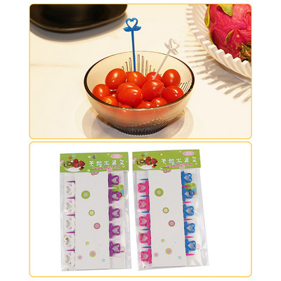 1 Σετ Cute Eyes Fruit Pick Plastic Fruit Pick Kids Bento Μεσημεριανό Σνακ Κέικ Επιδόρπιο Φαγητό Οδοντογλυφίδα Διακοσμητικό σερβίτσιο κουζίνας