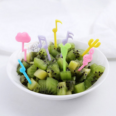 1 Σετ Cute Eyes Fruit Pick Plastic Fruit Pick Kids Bento Μεσημεριανό Σνακ Κέικ Επιδόρπιο Φαγητό Οδοντογλυφίδα Διακοσμητικό σερβίτσιο κουζίνας