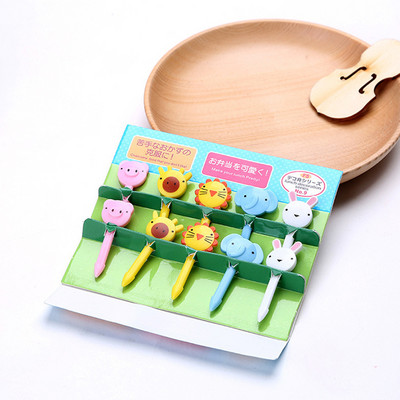 1 Σετ Cute Eyes Fruit Pick Plastic Fruit Pick Kids Bento Μεσημεριανό Σνακ Κέικ Επιδόρπιο Φαγητό Οδοντογλυφίδα Διακοσμητικό σερβίτσιο κουζίνας