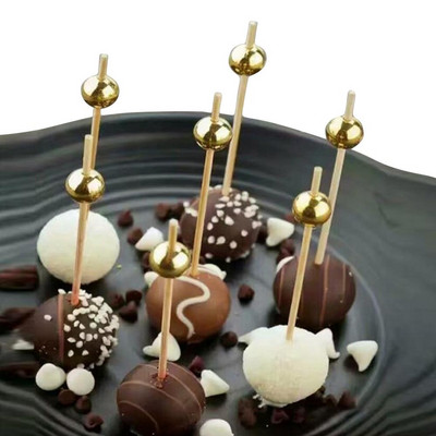 Bambuko kokteilių krapštukai Rankų darbo lazdelės Kokteilių iešmeliai Perlų kokteilių lazdelės Mediniai dantų krapštukai vaisiams Užkandžiai Burgers Club