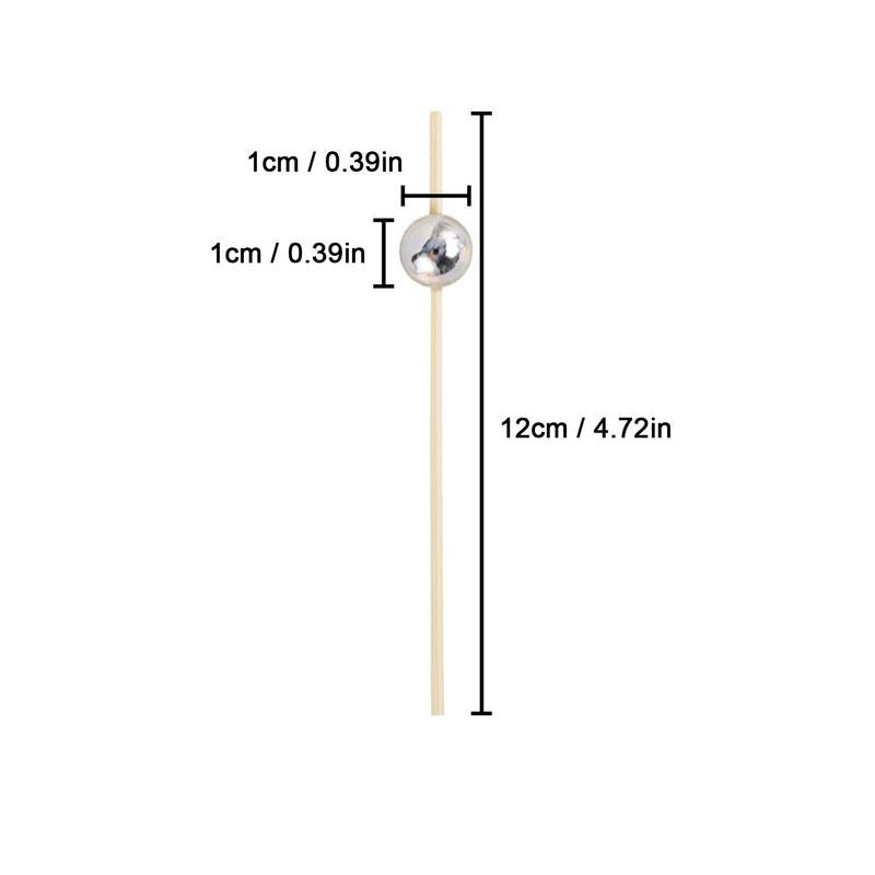 Bambuko kokteilių krapštukai Rankų darbo lazdelės Kokteilių iešmeliai Perlų kokteilių lazdelės Mediniai dantų krapštukai vaisiams Užkandžiai Burgers Club