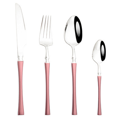 Nerūdijančio plieno stalo įrankių rinkinys Stalo reikmenys Pagrindinis puslapis Baltas auksas Vakarienė Sidabriniai indai Peilis Šakutė Šaukštas Viešbučio stalo įrankių rinkinys 4 vnt.