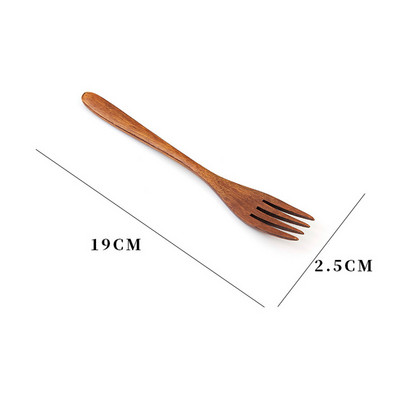 Drvena žlica Vilica Pribor od bambusa Posuđe za juhu Čajna žličica Posuđe za deserte Salata Kućanska drvena vilica Kuhinjski alati za kuhanje Pokloni