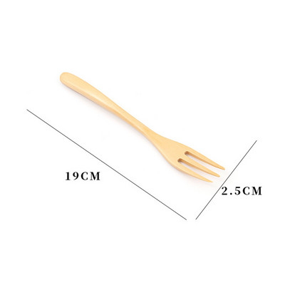 Drvena žlica Vilica Pribor od bambusa Posuđe za juhu Čajna žličica Posuđe za deserte Salata Kućanska drvena vilica Kuhinjski alati za kuhanje Pokloni