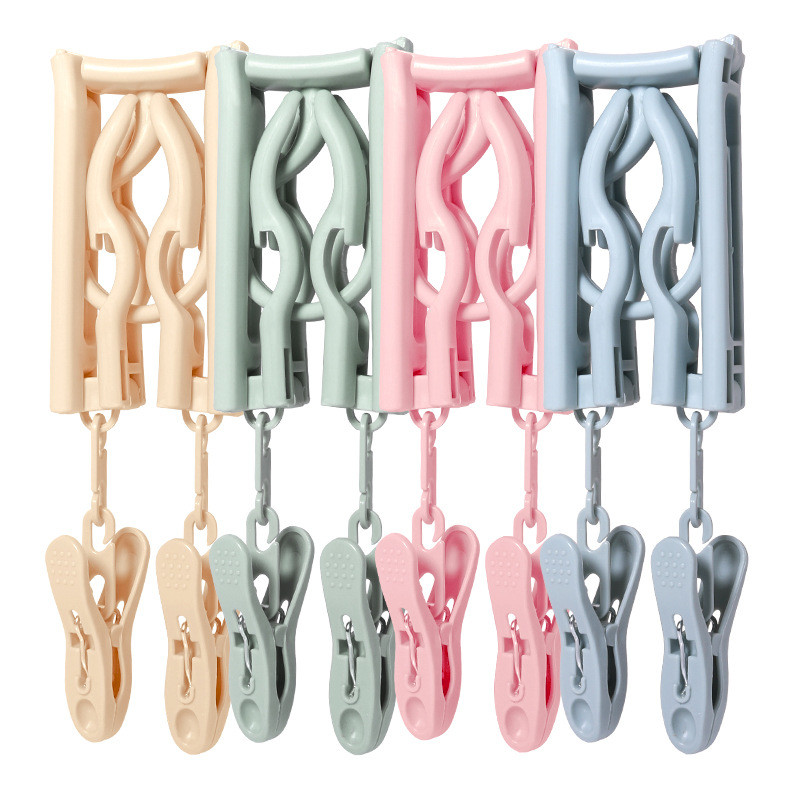 Kokkupandavad riidepuud Riideriide Reisiriide Kokkupandav õhutus Pesukuivati Rest Korraldaja Klambritega Trip Home Aksessuaarid