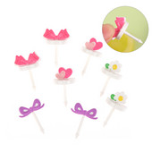 8 tk/komplekt Puuviljakahvel Minimultika lastele suupistekook Magustoit Hambaork Bento Lõunad Peokaunistus