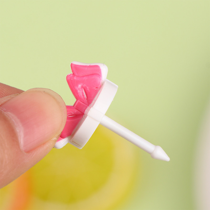 8 tk/komplekt Puuviljakahvel Minimultika lastele suupistekook Magustoit Hambaork Bento Lõunad Peokaunistus